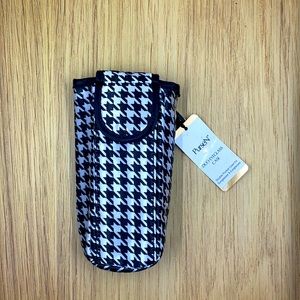 NWT PurseN Duo Eyeglass Case Houndstooth B/W